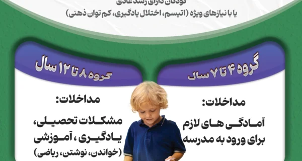 ثبت‌نام ارزیابی و مداخله مهارت‌های ورود به مدرسه و پیشرفت تحصیلی برای کلیه کودکان آغاز شد - مرکز تهران اتیسم