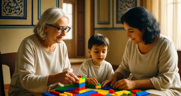 چگونه خاله، عمه و مادربزرگ می‌توانند به رشد و آموزش کودک اتیسم کمک کنند